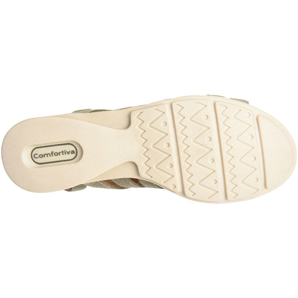 Comfortiva Pisces Sandals - Womens Olive Sole View