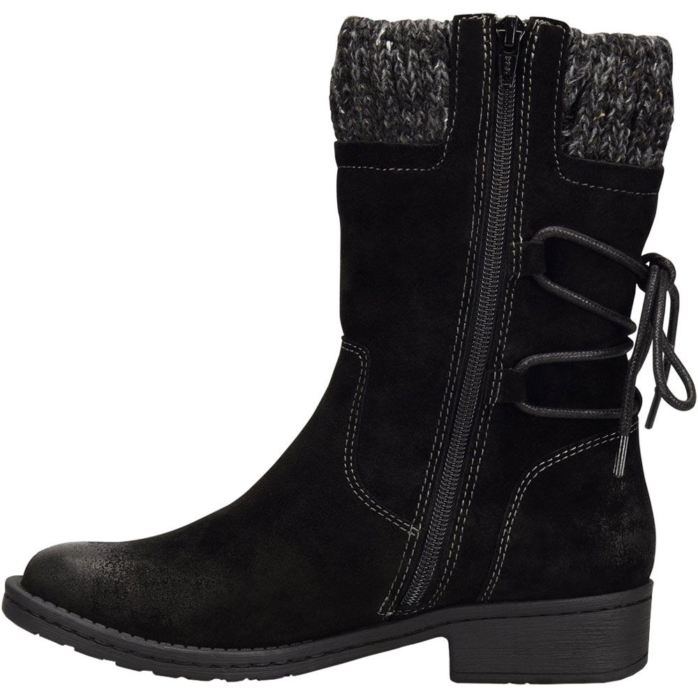 Comfortiva Salem Casual Boots - Womens Black Suede Back View