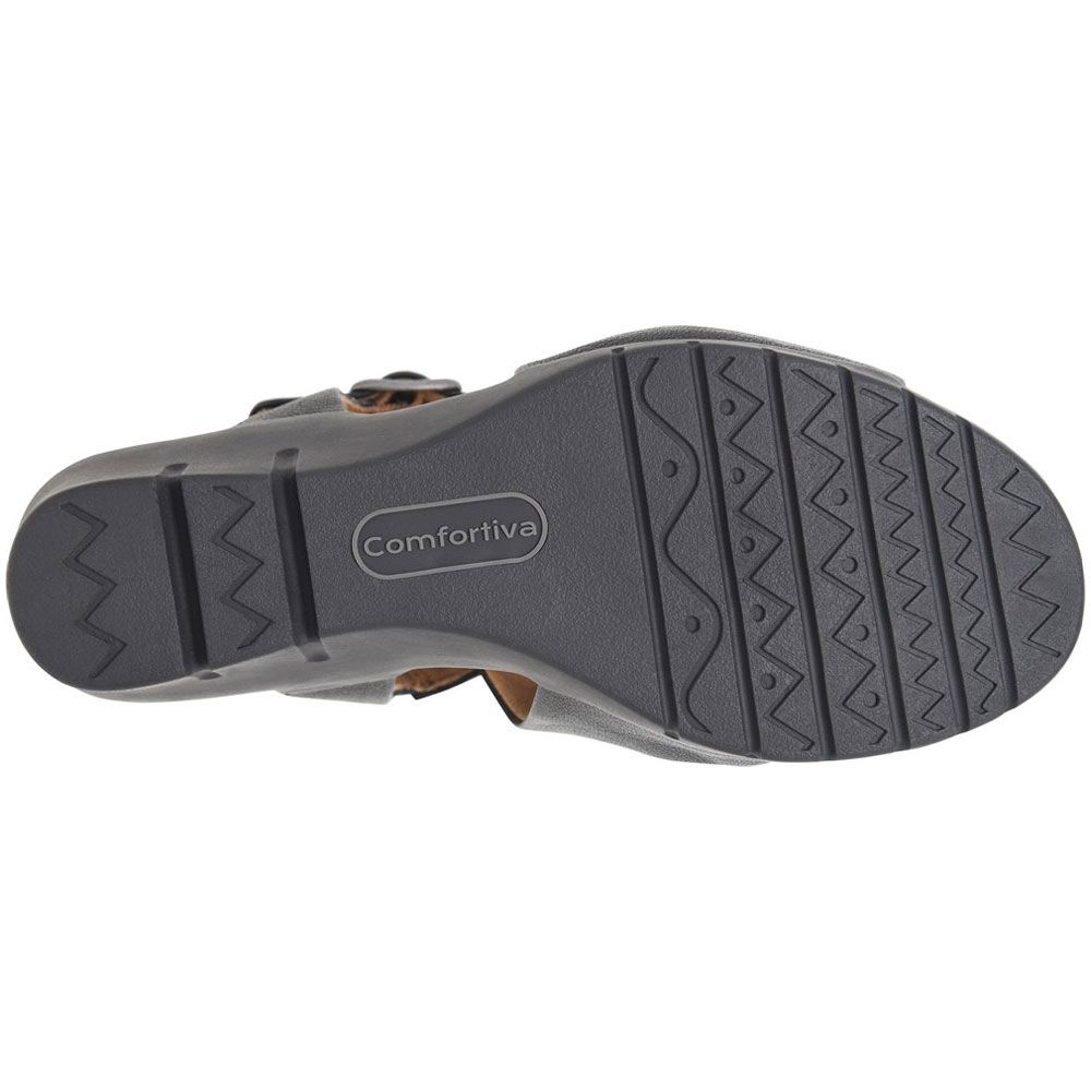 Comfortiva Arrosa Sandals - Womens Black Sole View
