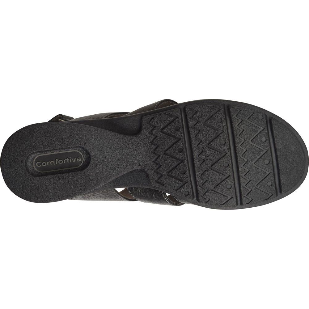 Comfortiva Parma Sandals - Womens Black Sole View