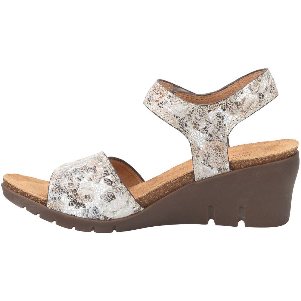 Comfortiva Abria Sandals - Womens Grey Flower Back View