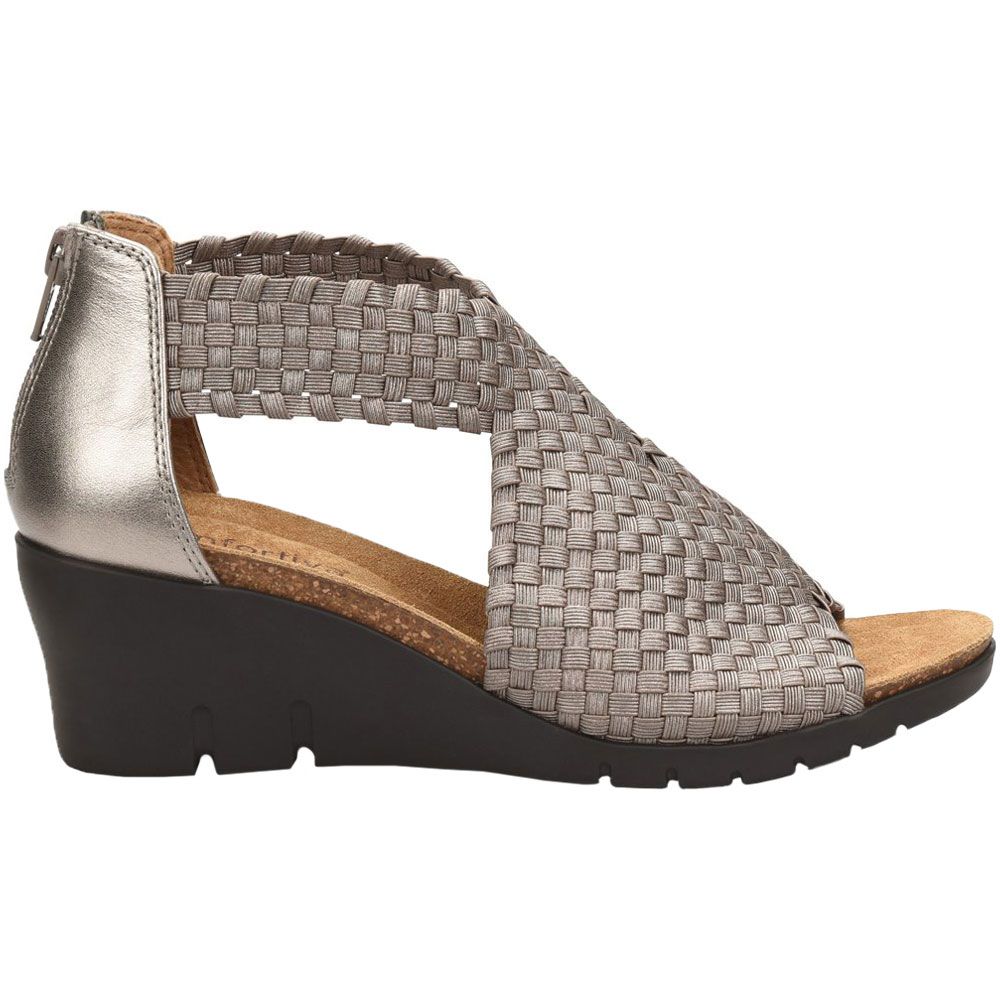 Comfortiva Alesha Sandals - Womens Pewter Side View