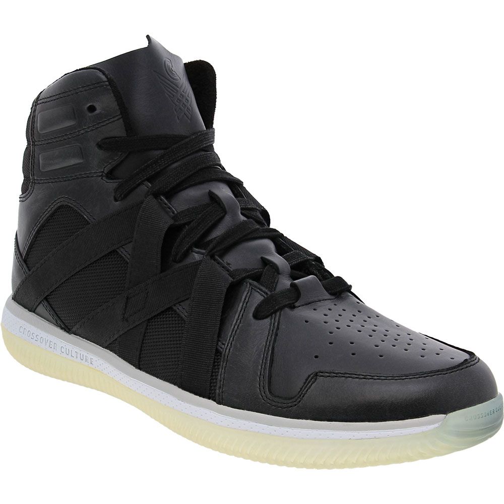 Crossover Culture Crafted Mil Mid Mens Basketball Shoes Black White