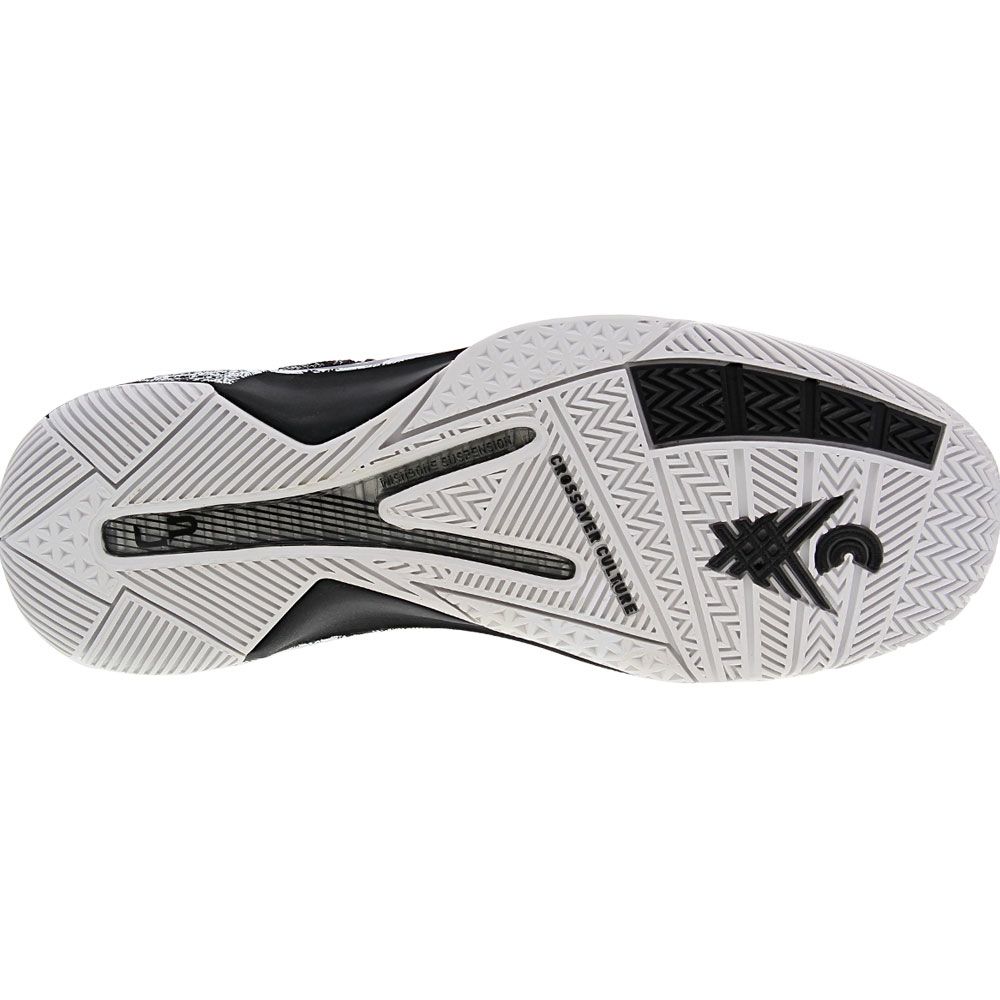Crossover Culture Fortune Lo Mens Basketball Shoes White Black Sole View