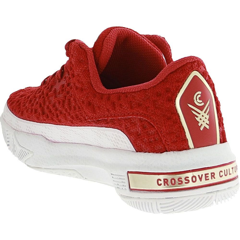 Crossover Culture Sniper Lo Kids Basketball Shoes Red Back View