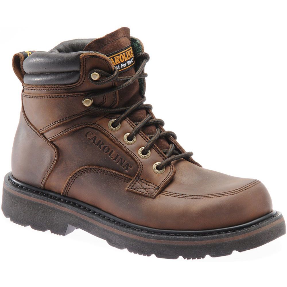 Carolina 1399 Steel Toe Work Boots - Mens Medium Brown