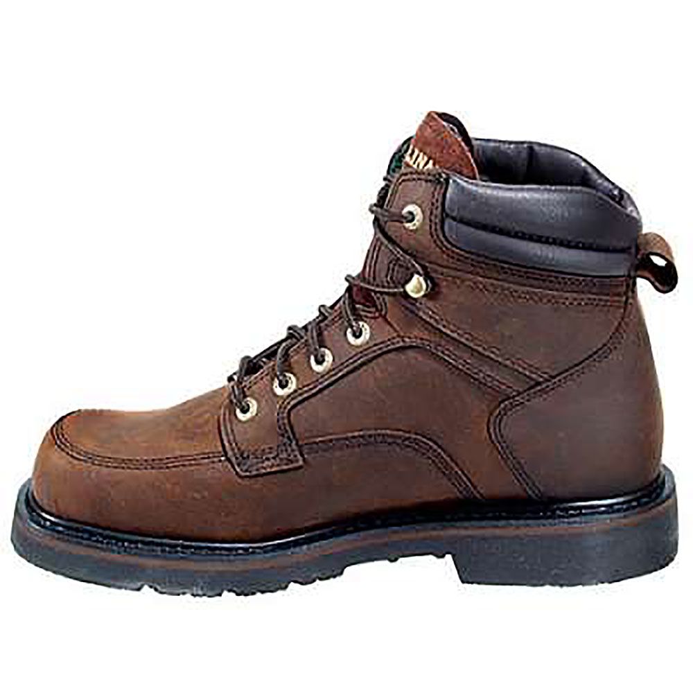 Carolina 1399 Steel Toe Work Boots - Mens Medium Brown Back View