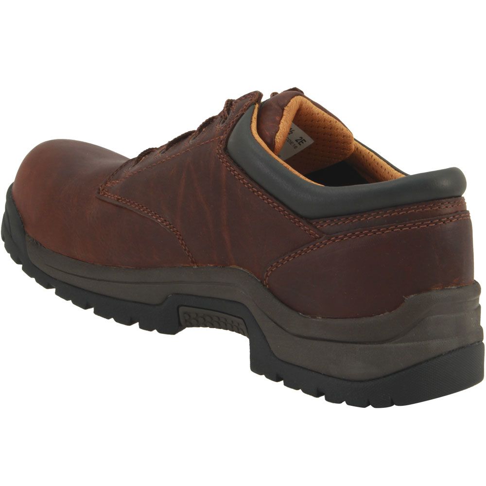 Carolina CA1520 Composite Toe Work Shoes - Mens Dark Brown Back View