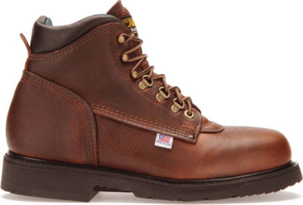Carolina 309 Non-Safety Toe Work Boots - Mens Light Brown Side View
