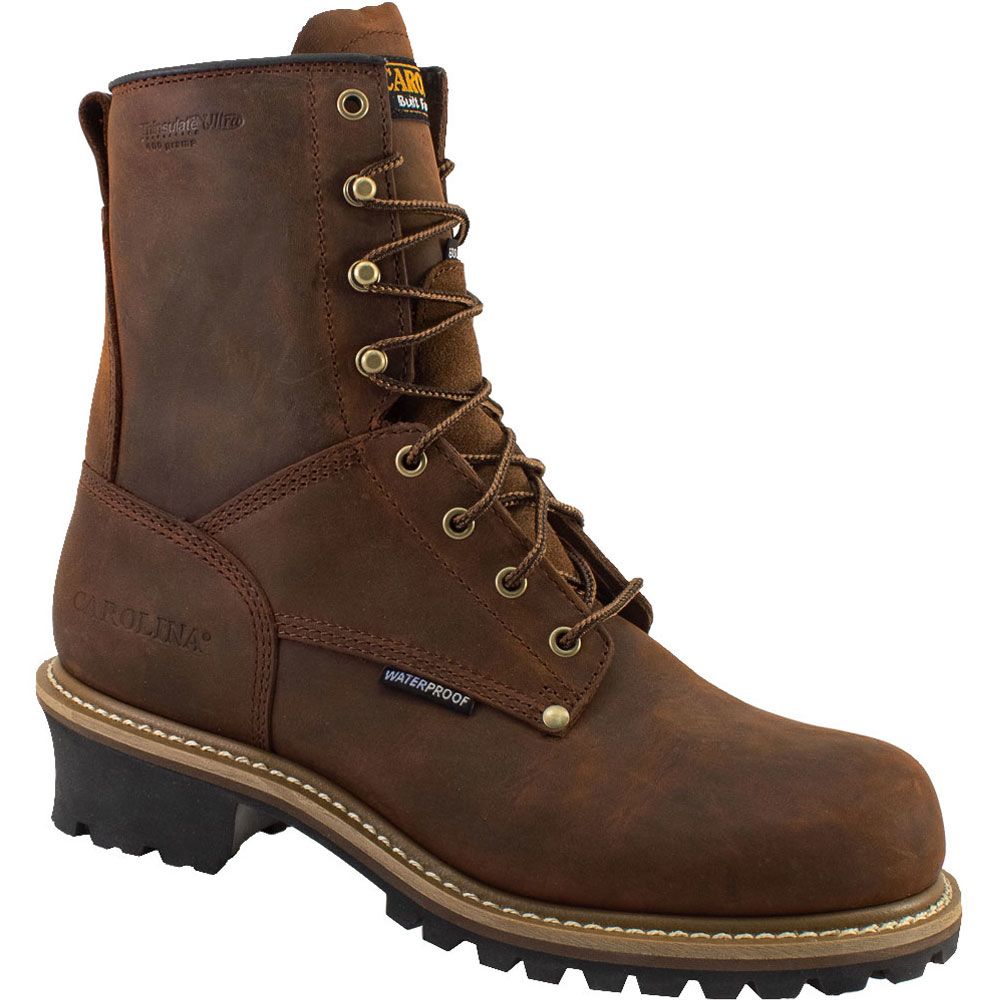 Carolina CA4821 Non-Safety Toe Work Boots - Mens Dark Brown