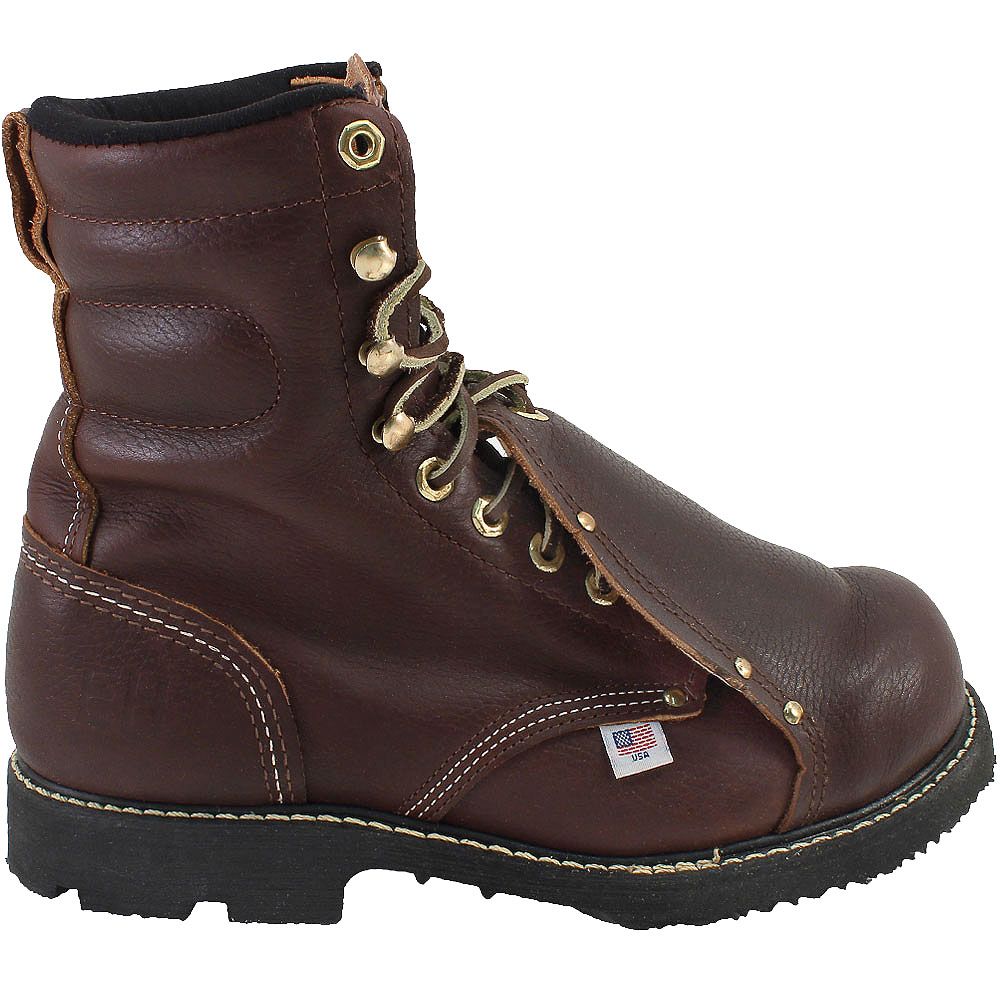 Carolina 505 Steel Toe Work Boots - Mens Brown Side View