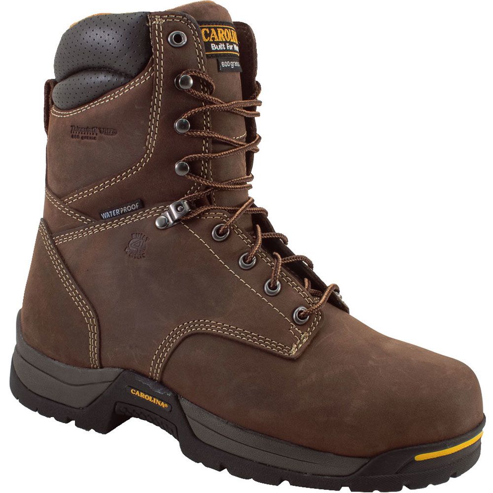 Carolina 8021 Broad Toe Work Boots - Mens Brown