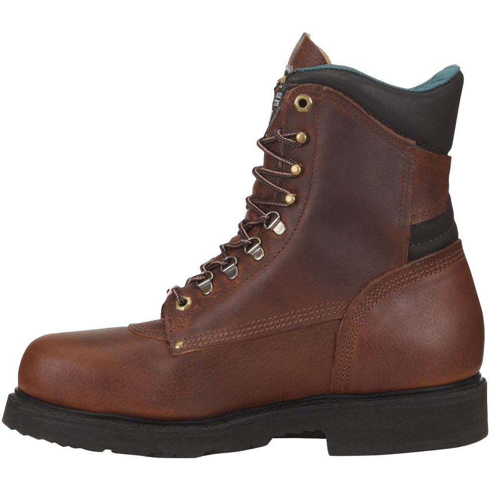 Carolina 809 Non-Safety Toe Work Boots - Mens Light Brown Back View