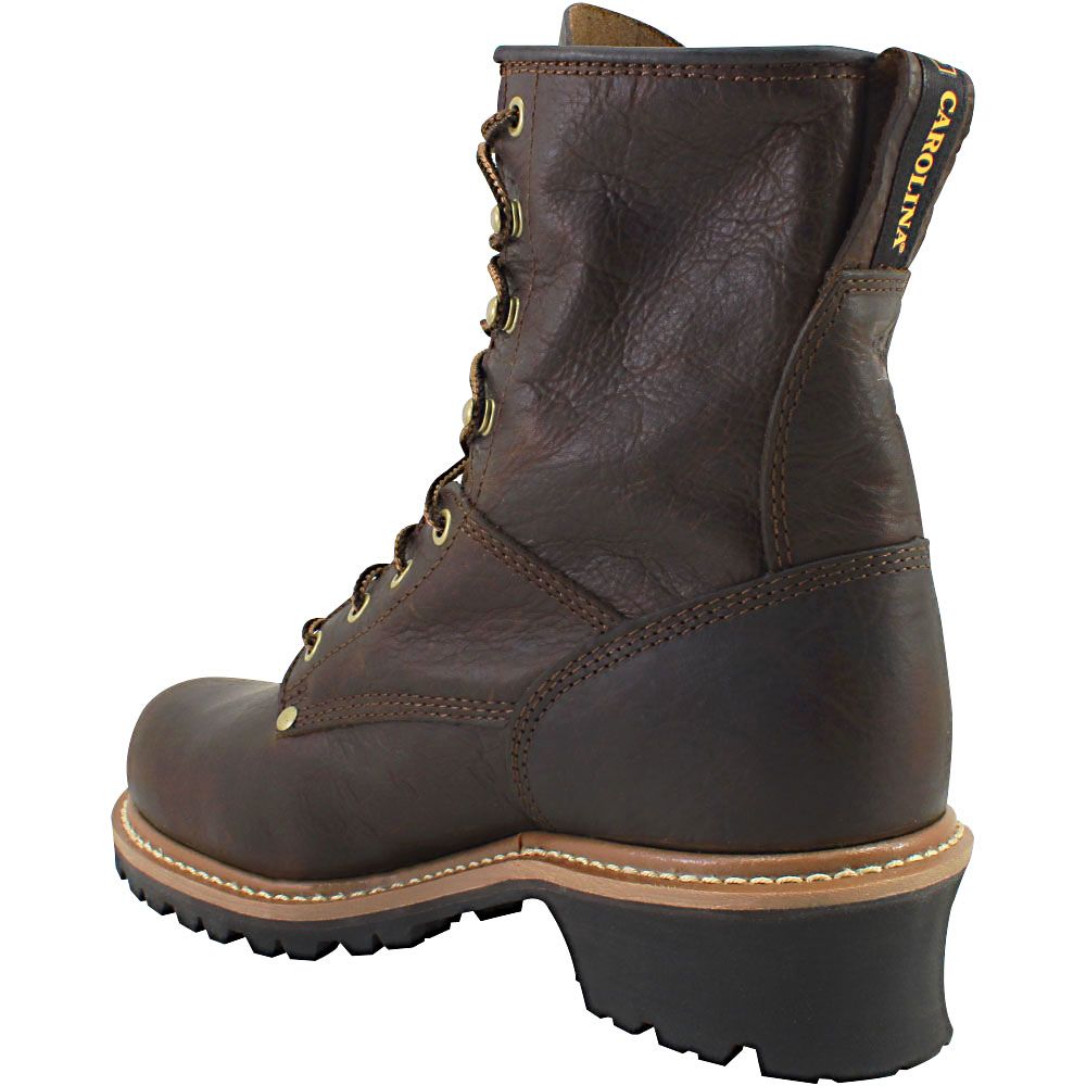 Carolina 821 Non-Safety Toe Work Boots - Mens Brown Back View