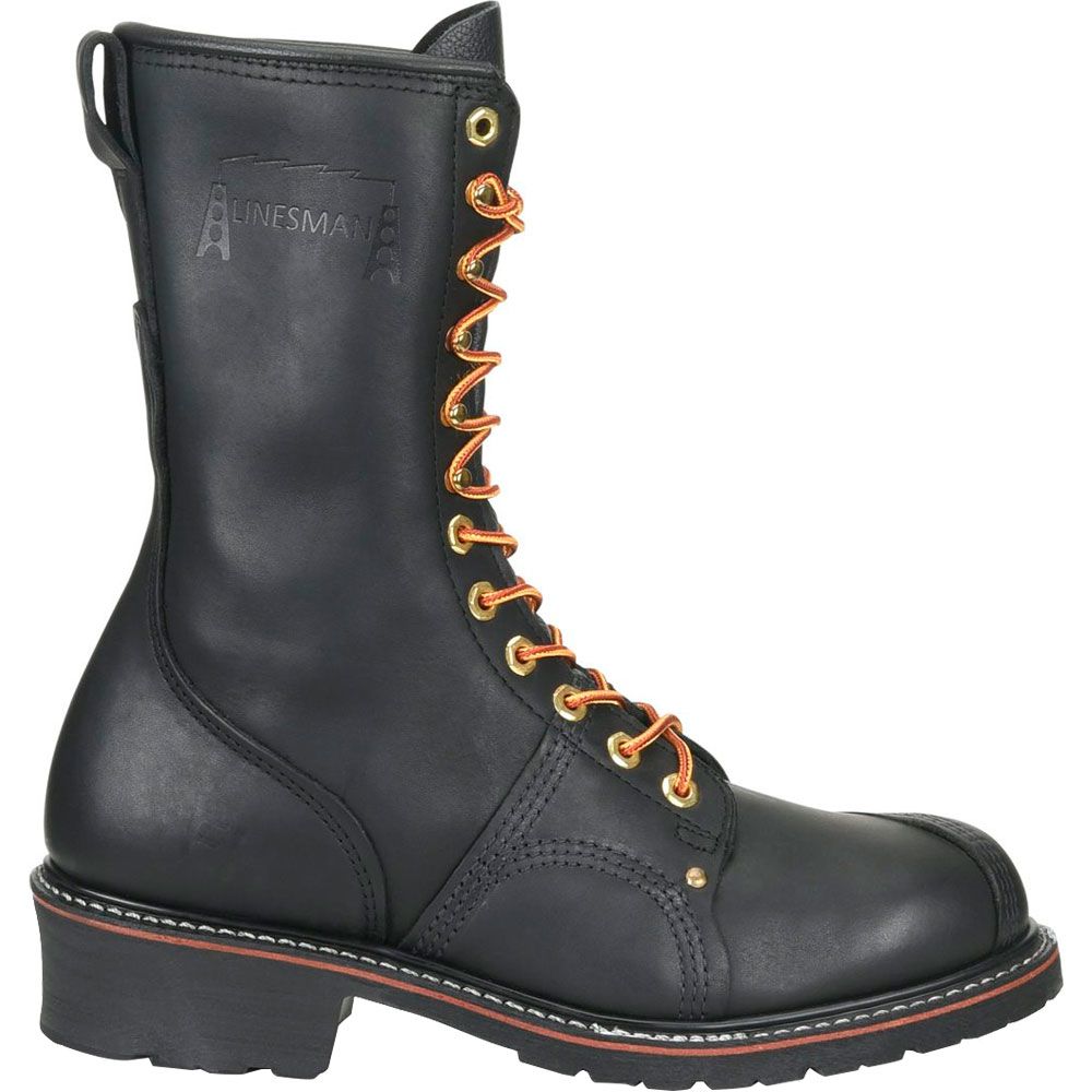 'Carolina 905 Non-Safety Toe Work Boots - Mens Black Oiltan