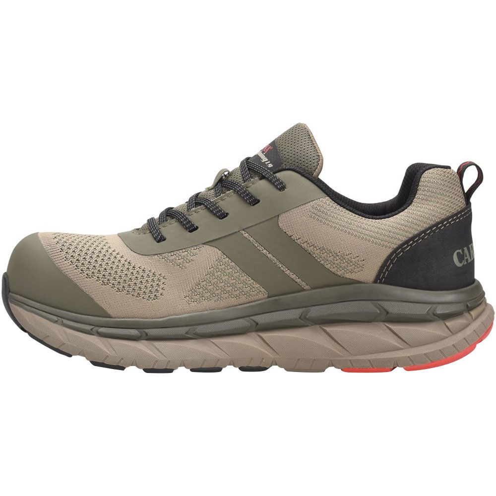 Carolina Ca1017 Non-Safety Toe Work Shoes - Mens Olive Back View