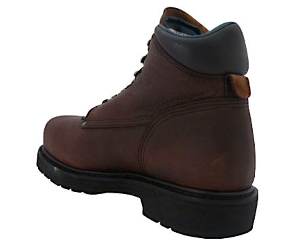 Carolina CA1309 Steel Toe Work Boots - Mens Light Brown Back View