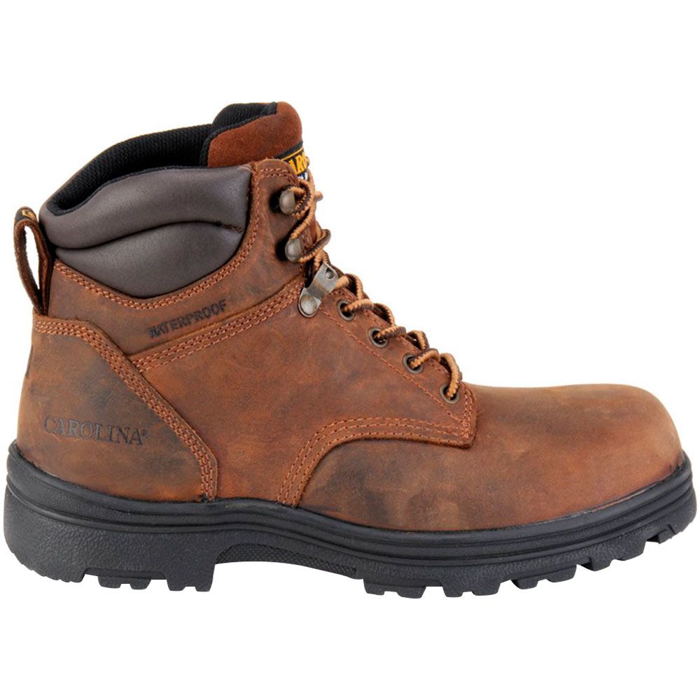 Carolina CA3026 Non-Safety Toe Work Boots - Mens Dark Brown Side View