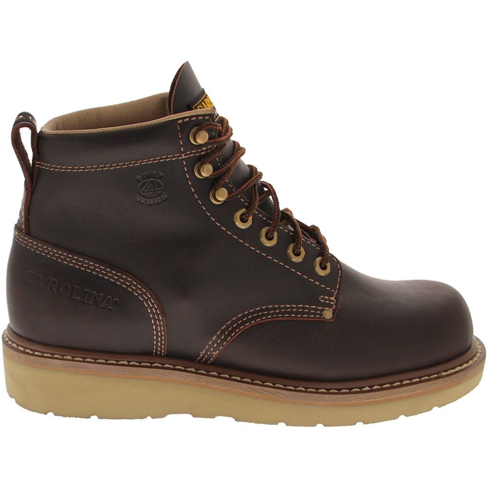 Carolina CA3049 Non-Safety Toe Work Boots - Mens Brown Side View