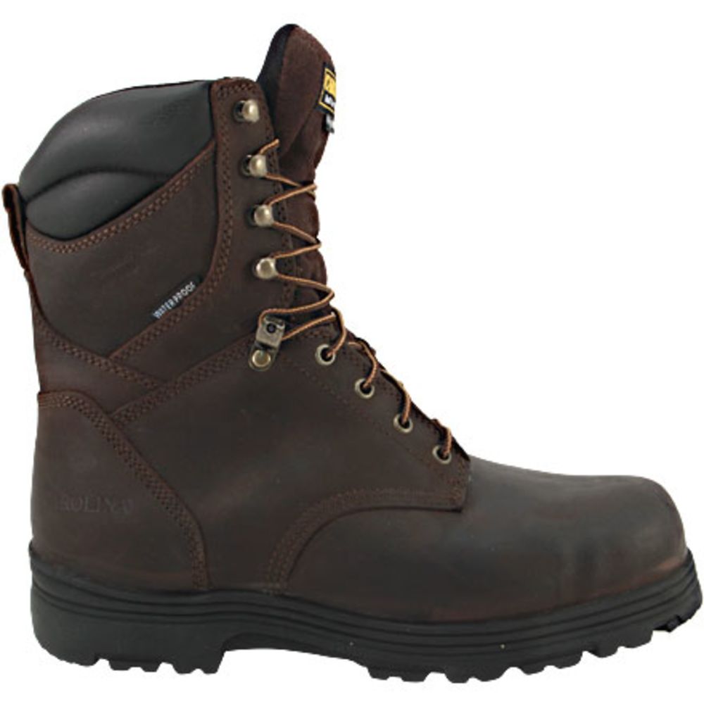Carolina CA3534 Steel Toe Work Boots - Mens Brown Side View