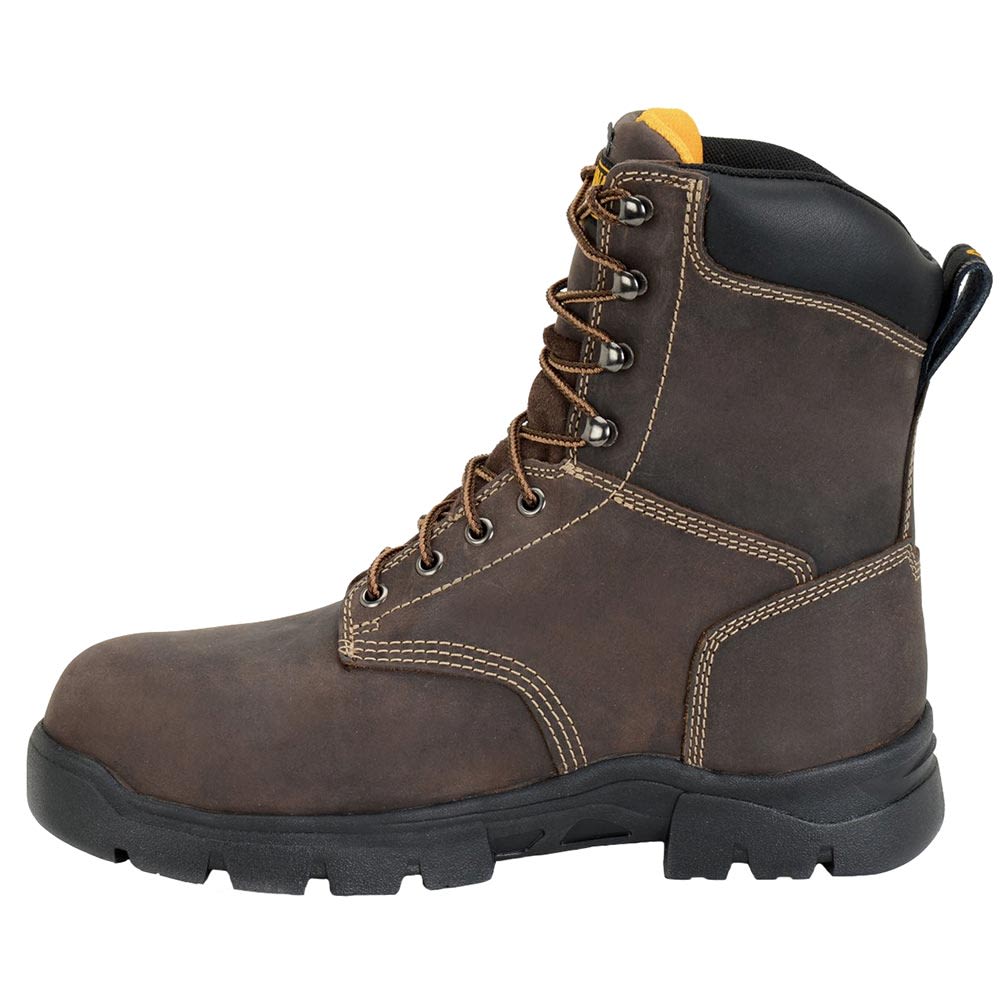 Carolina Ca3538 Composite Toe Work Boots - Mens Dark Brown Back View