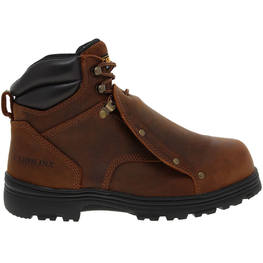 Carolina CA3630 Steel Toe Work Boots - Mens Brown Side View