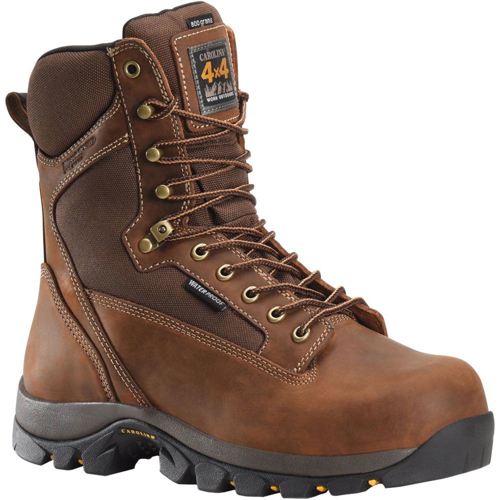 Carolina Ca4015 Non-Safety Toe Work Boots - Mens Dark Brown
