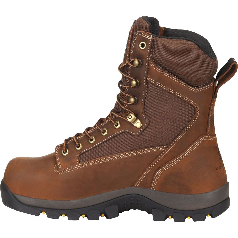 Carolina Ca4015 Non-Safety Toe Work Boots - Mens Dark Brown Back View