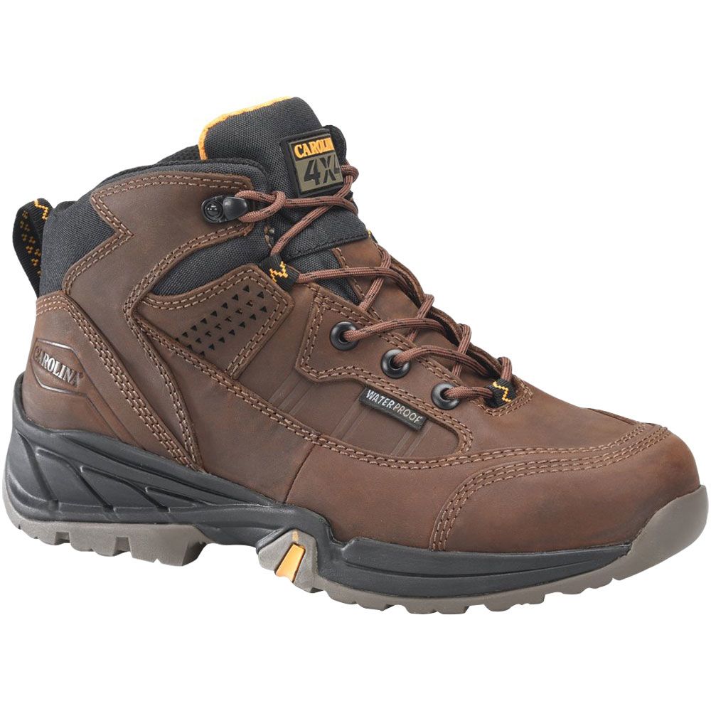 Carolina Ca4501 Builder Safety Toe Work Boots - Mens Dark Brown