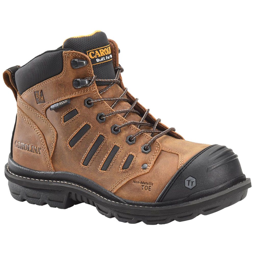 Carolina CA4557 Mens 6" WP Composite Toe Work Boots Dark Brown