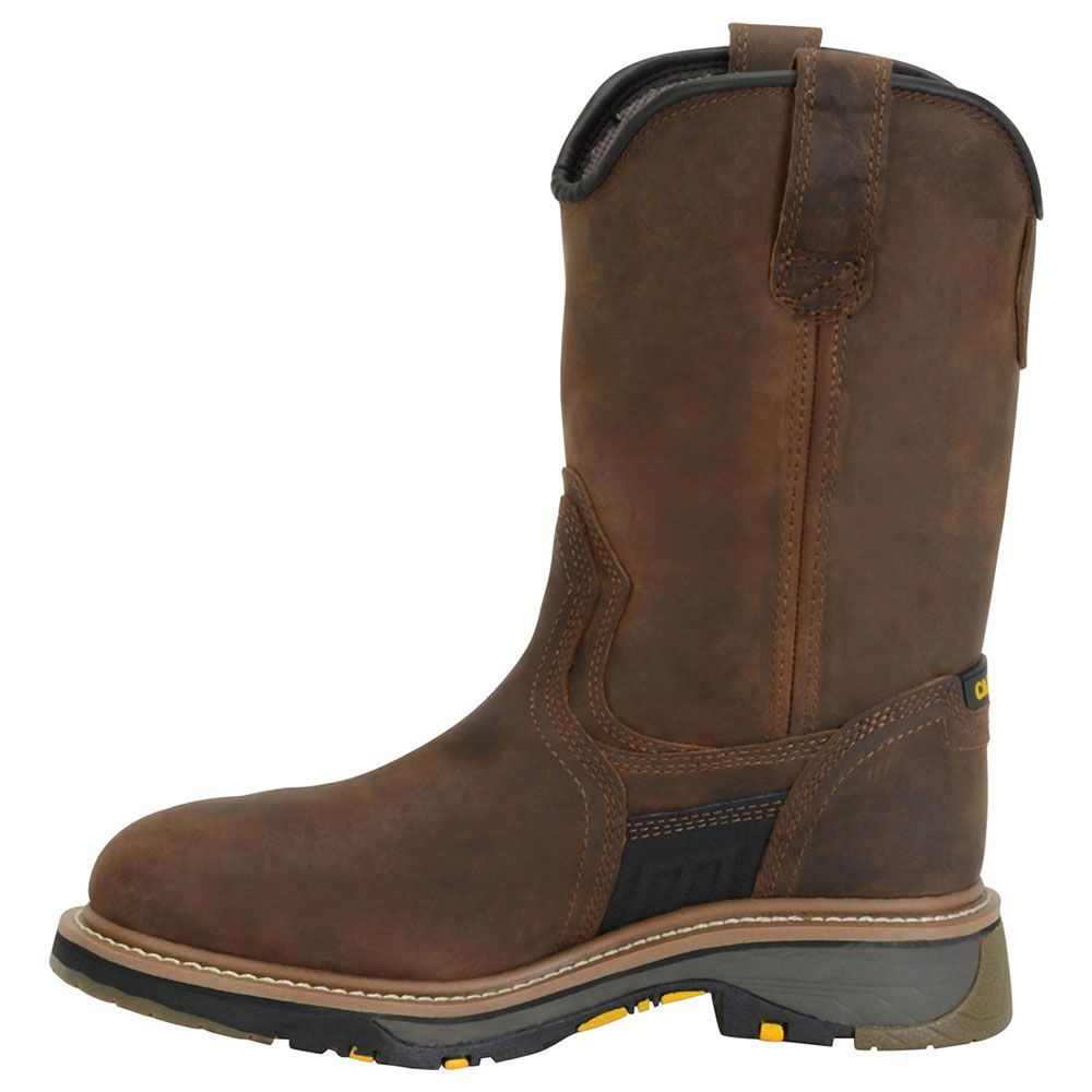 Carolina Ca4559 Composite Toe Work Boots - Mens Dark Brown Back View