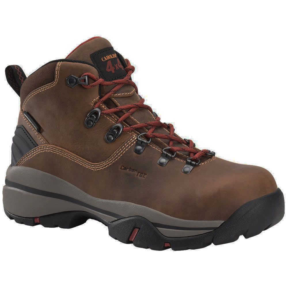 Carolina CA4560 Men's 6" Carbon Comp Toe Work Boots Dark Brown
