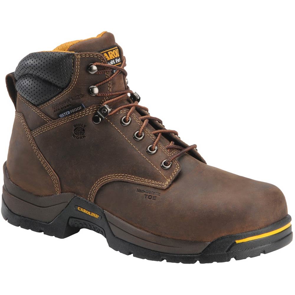 Carolina CA5021 Broad Toe Work Boots - Mens Dark Brown