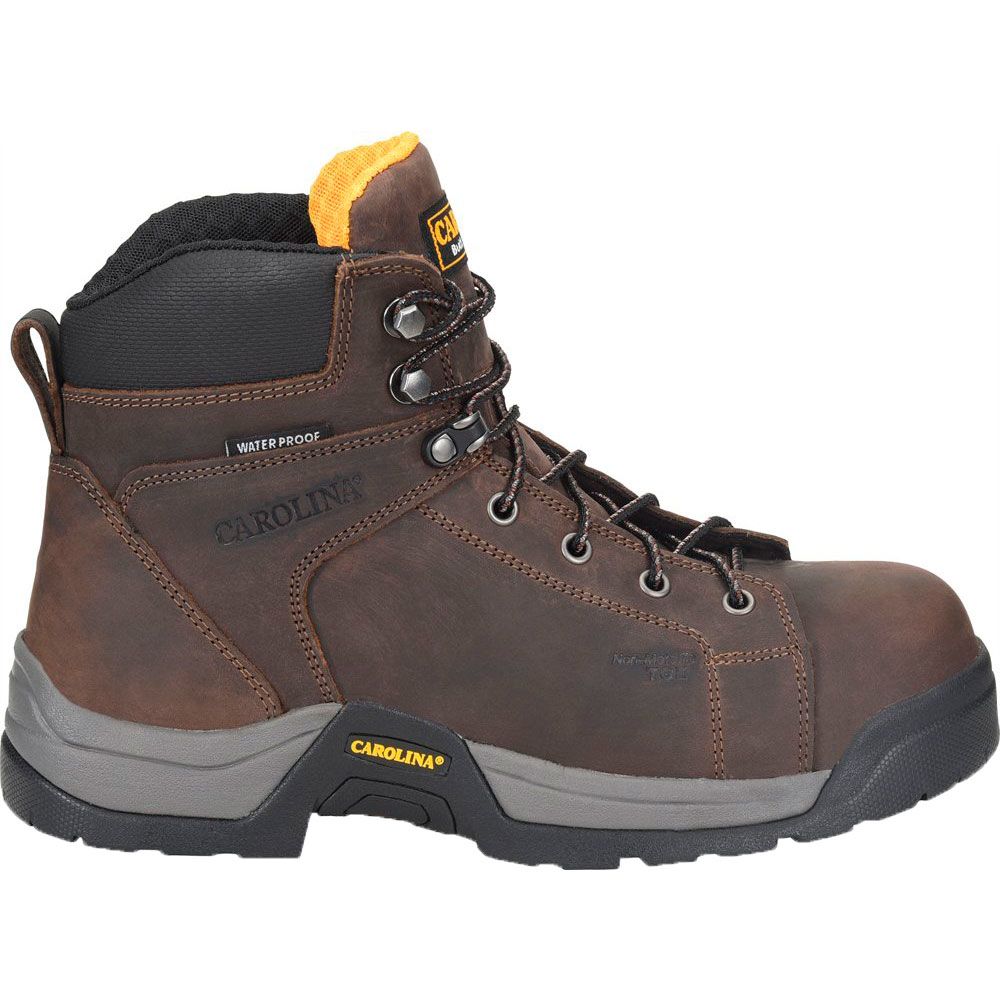 Carolina Ca5088 Non-Safety Toe Work Boots - Mens Dark Brown Side View