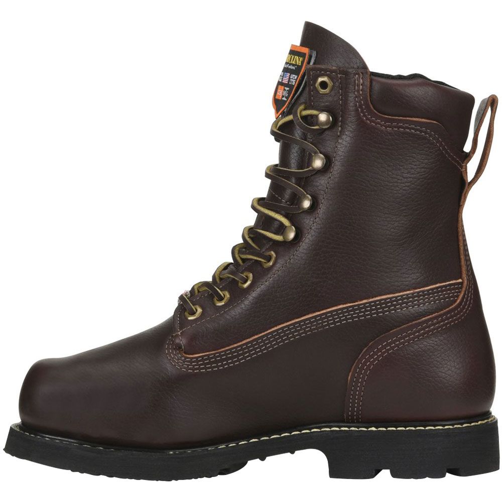 Carolina Ca518 Safety Toe Work Boots - Mens Dark Brown Back View