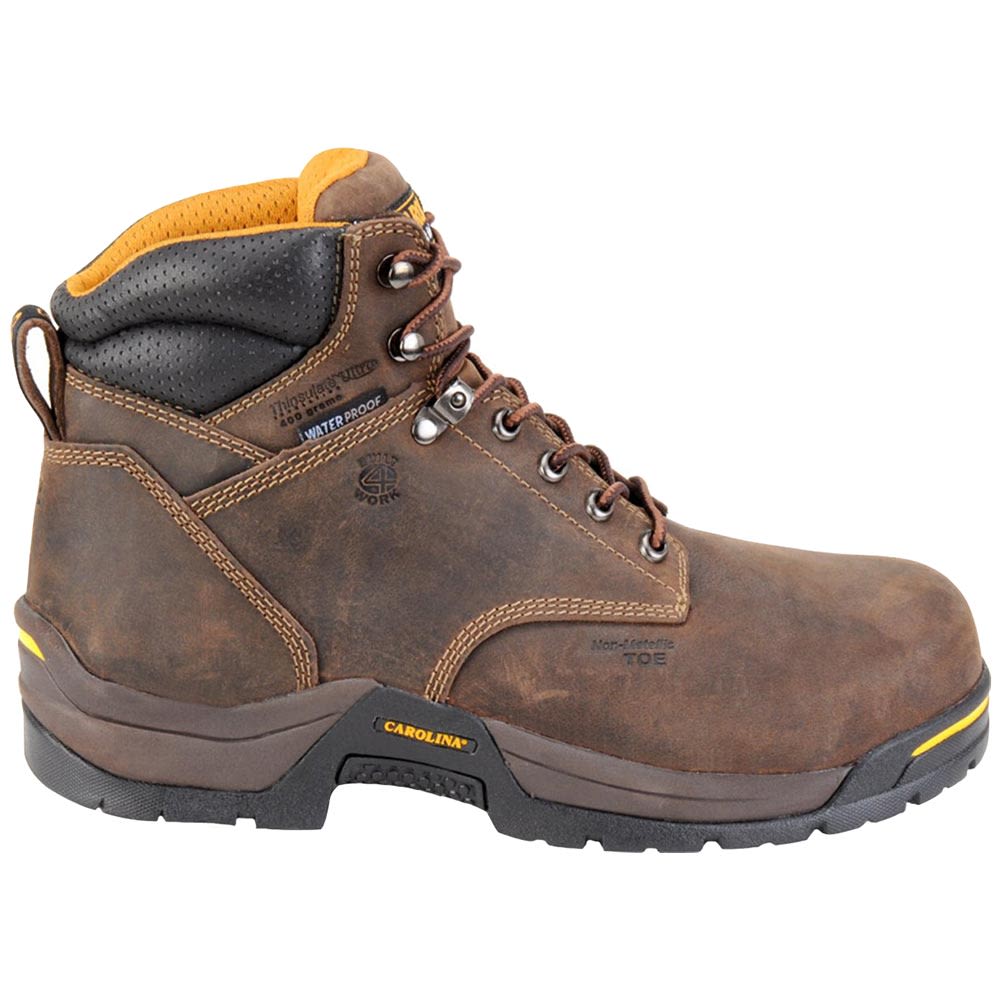 Carolina CA5521 Composite Toe Work Boots - Mens Dark Brown Side View