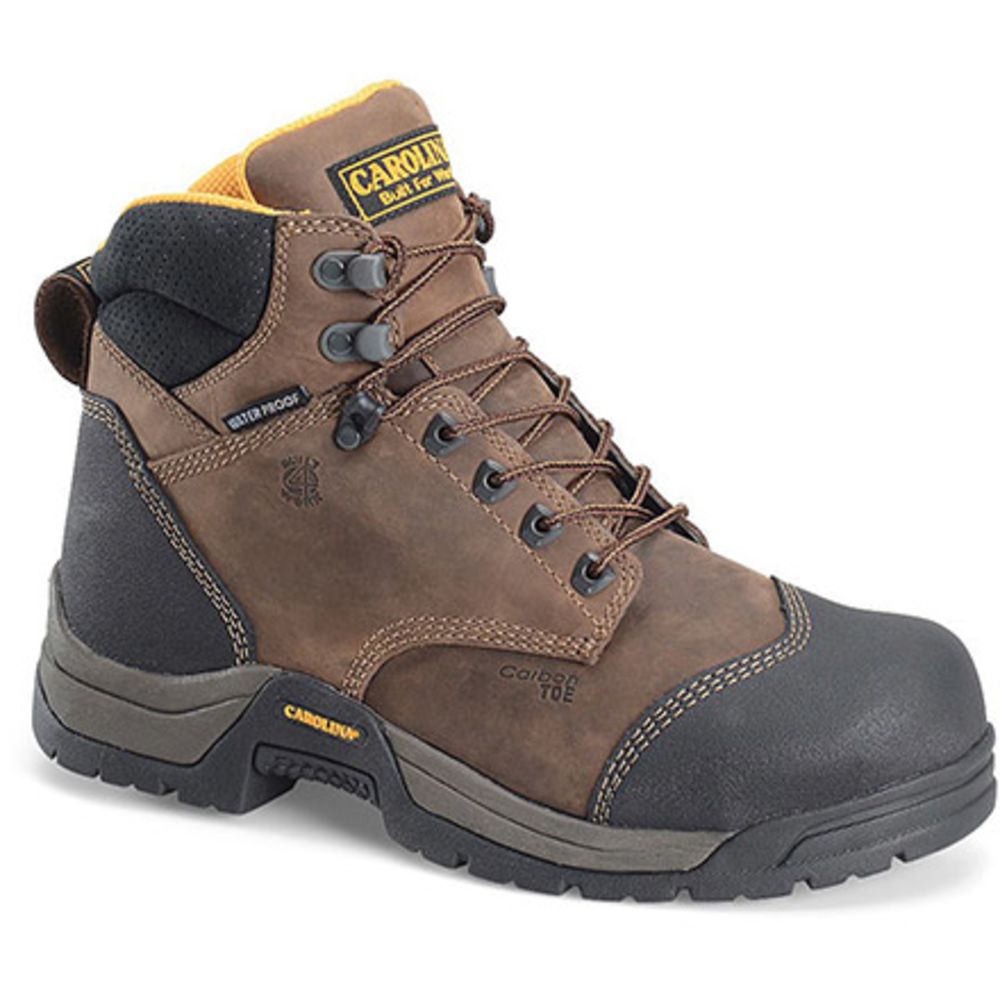 Carolina 6 Inch Waterproof ESD Work Boots - Mens Brown