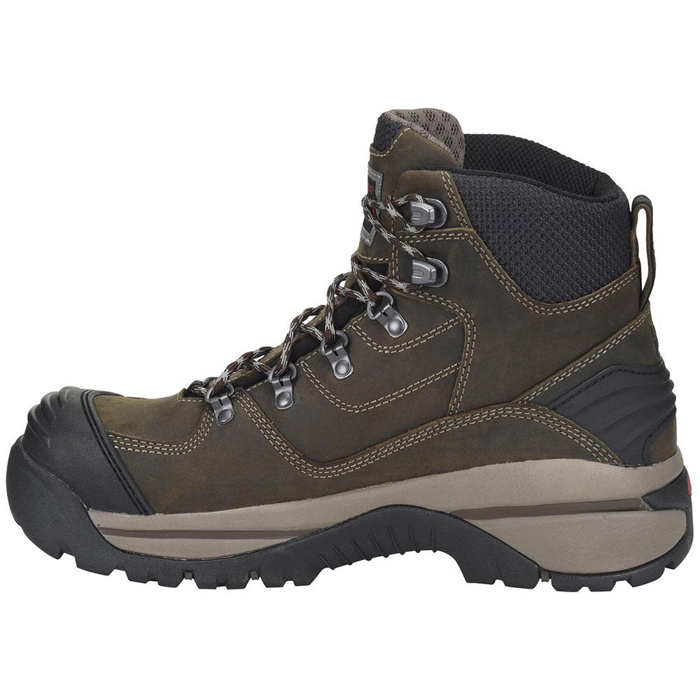 Carolina Ca5525 Composite Toe Work Boots - Mens Dark Brown Back View
