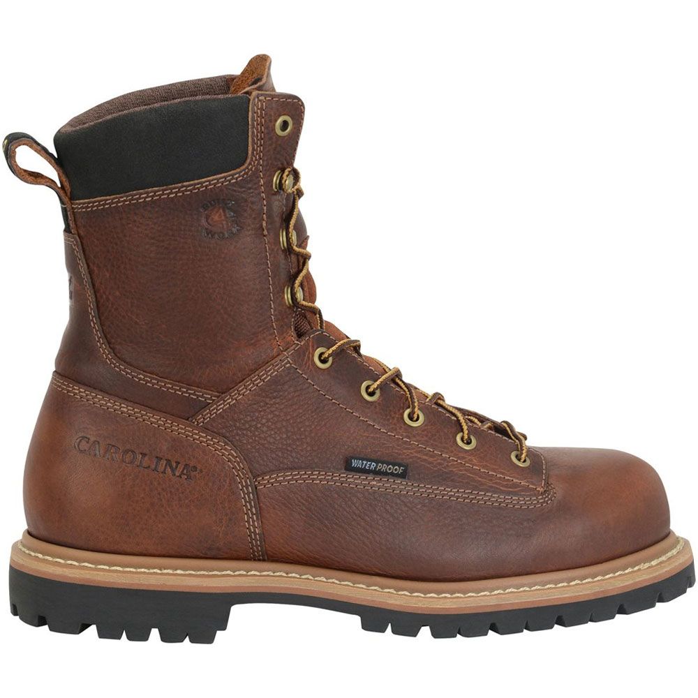 Carolina Ca5529 Composite Toe Work Boots - Mens Medium Brown Side View