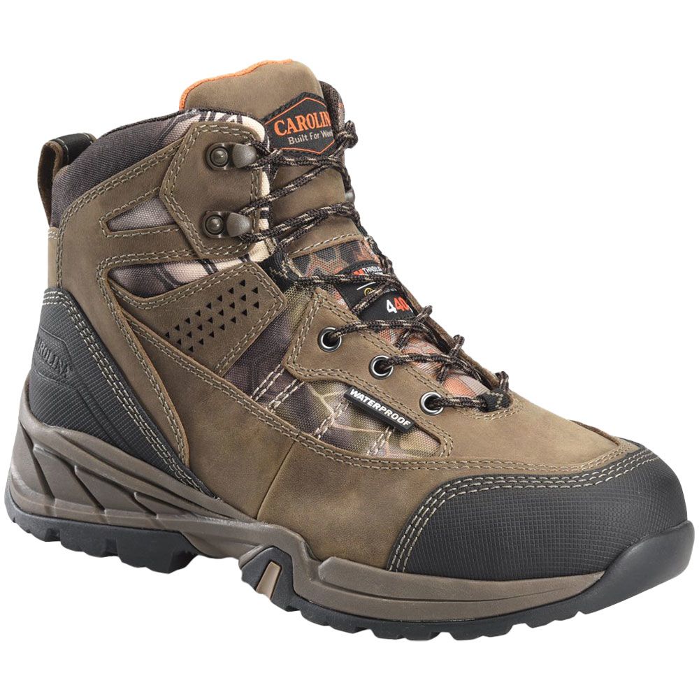 Carolina CA5549 Mens 6" WP Insulated Steel Toe Work Boots Dark Brown
