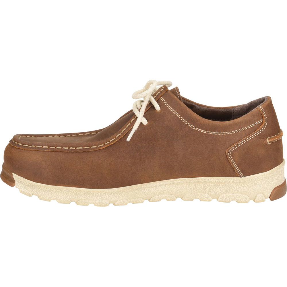Carolina Ca5571 Safety Toe Work Shoes - Mens Dark Brown Back View