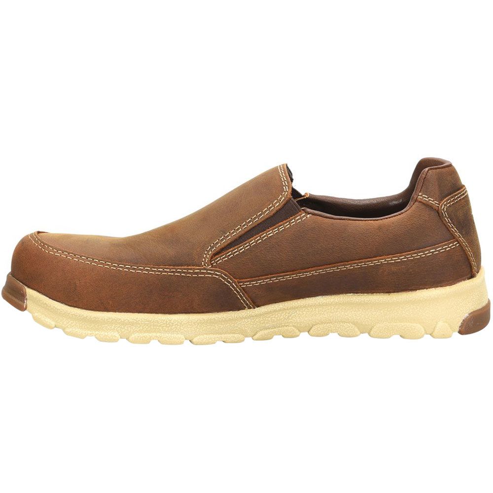 Carolina S117 Ox Safety Toe Work Shoes - Mens Brown Back View