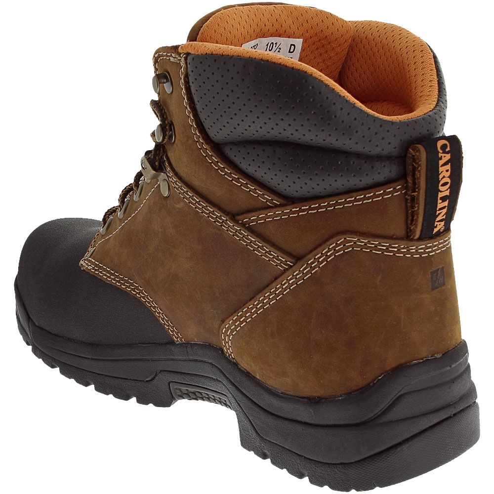 Carolina CA5582 Composite Toe Work Boots - Mens Dark Brown Back View