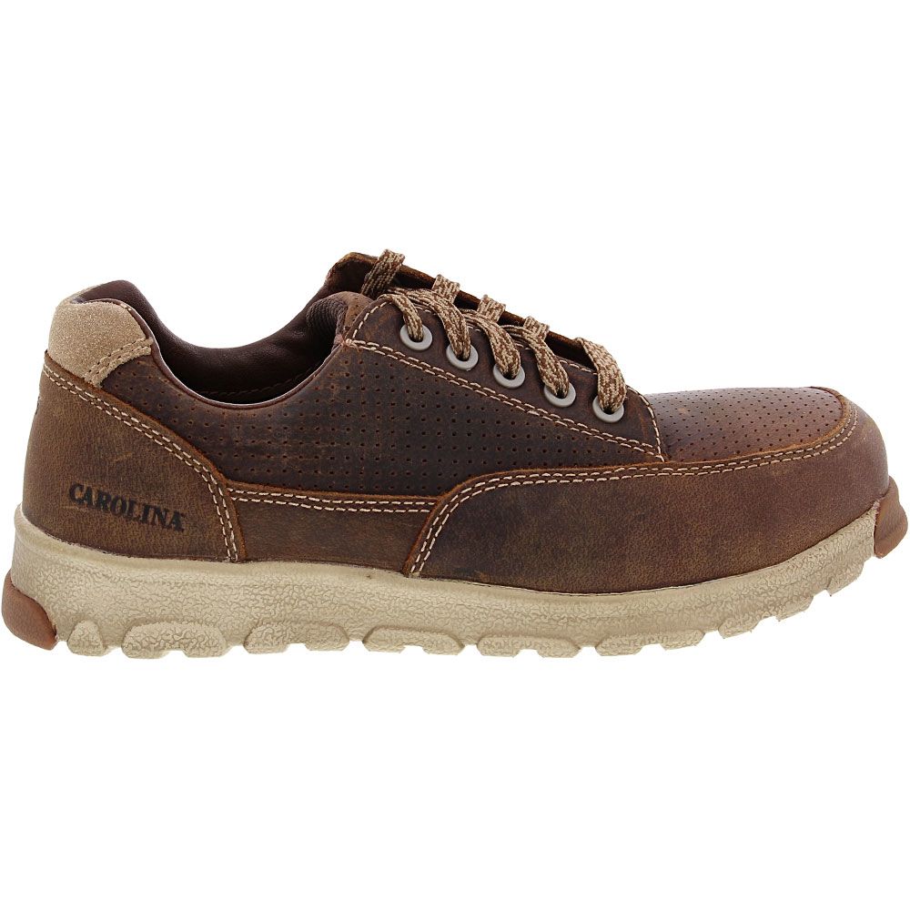 Carolina S-117 Ox Safety Toe Work Shoes - Womens Brown Side View