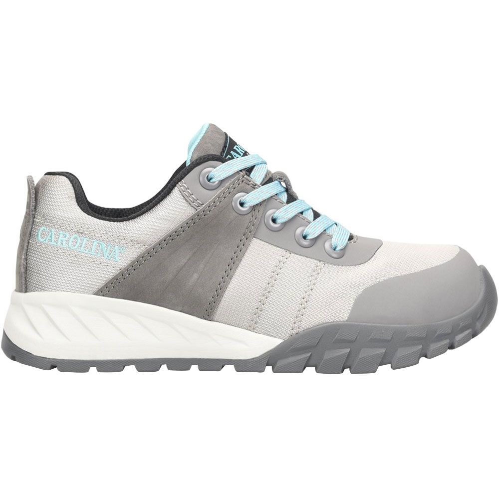Carolina Womens Lo Comp Toe Hike Composite Toe Work Boots - Womens Gray Blue Side View