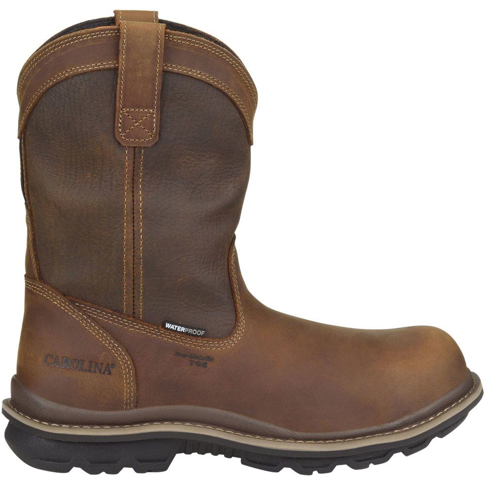 Carolina CA6558 Mandrel 10" Composite Toe Work Boots - Mens Dark Brown Side View