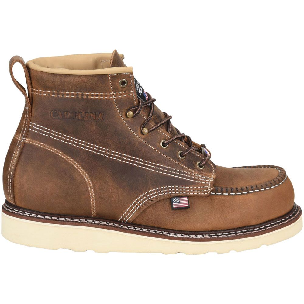 Carolina Ca7011 Non-Safety Toe Work Boots - Mens Dark Brown