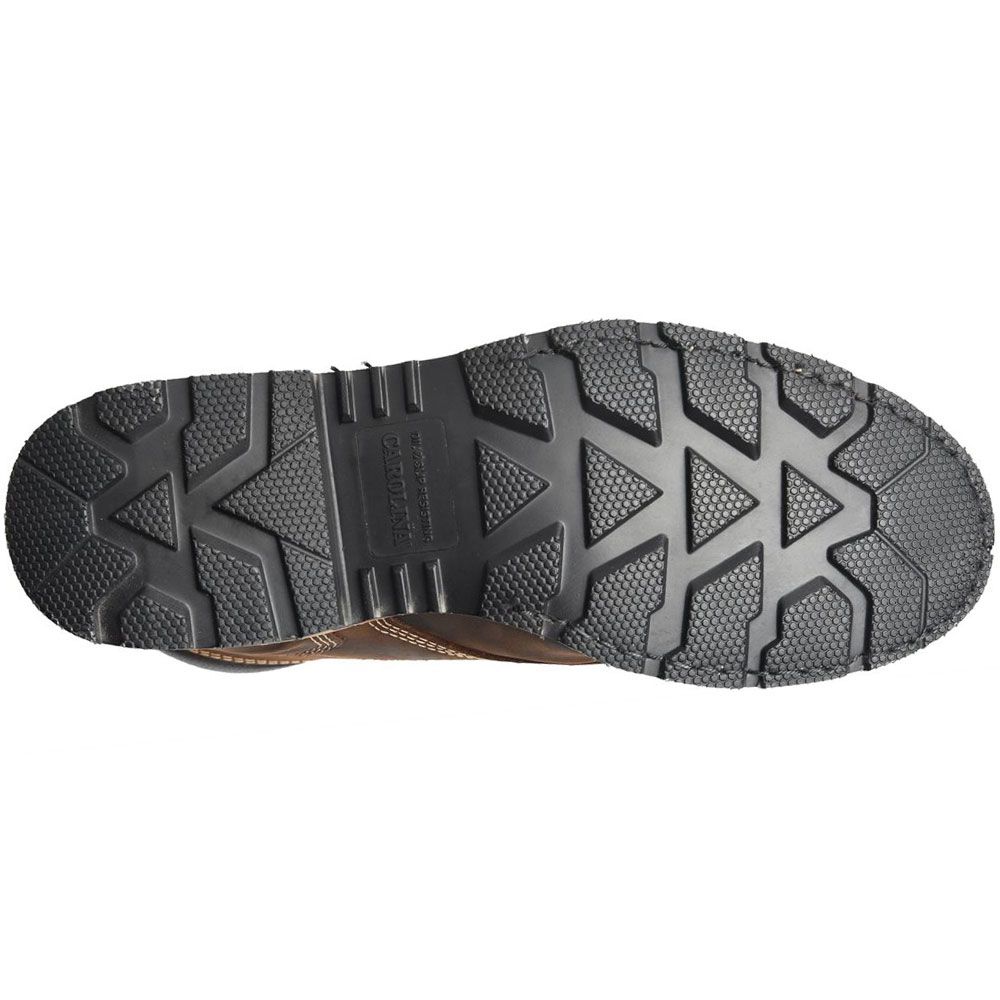 Carolina CA7018 Mens 6" Waterproof Soft Toe Work Boots Dark Brown Sole View