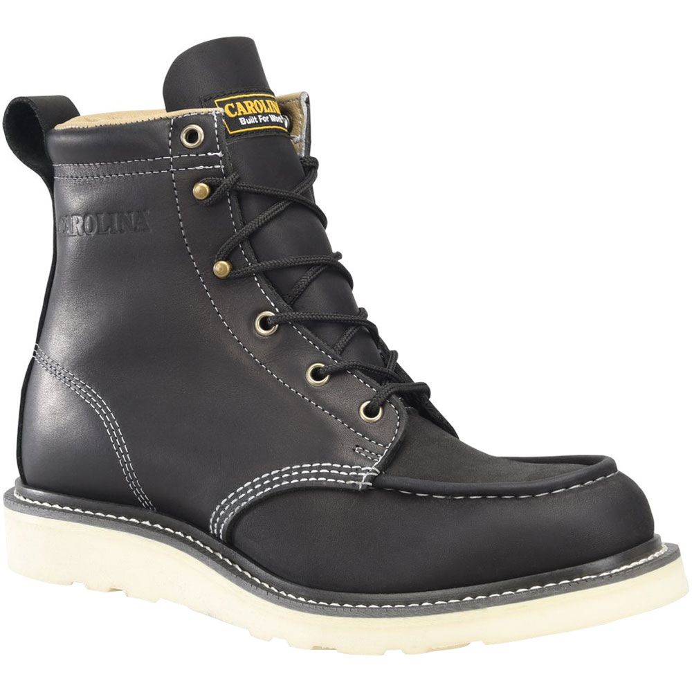 Carolina Amp MX CA7064 Wedge Mens Non-Safety Toe Work Boots Black