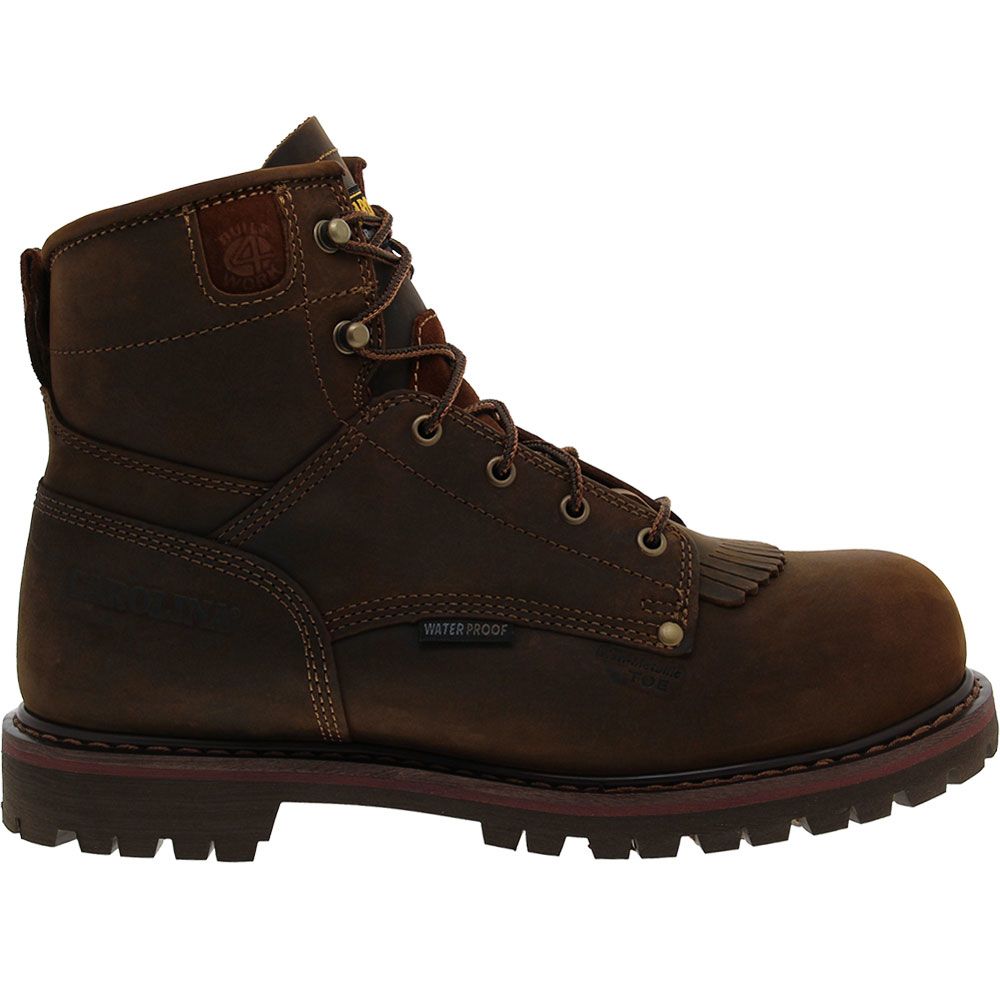 Carolina CA7528 Composite Toe Work Boots - Mens Brown Side View